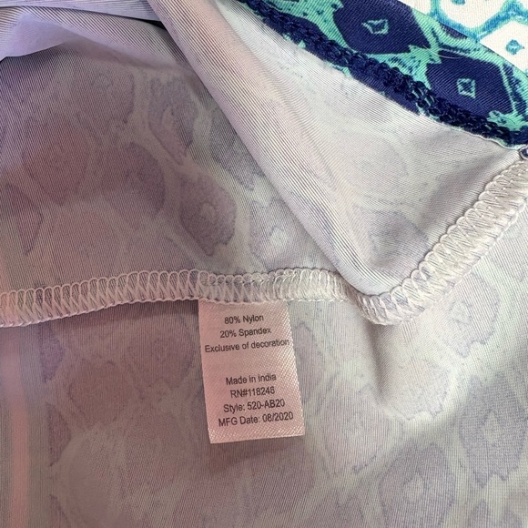 Cabana life Blue and White Patterned Midi Dress - Picture 8 of 10